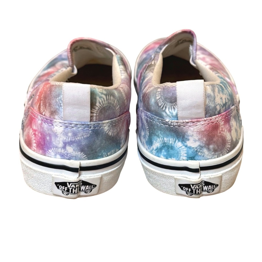 Vans Asher Heart Slip-On Tie Dye Multi Color Skate Shoes US Missy 5.0 500714 - Picture 4 of 8